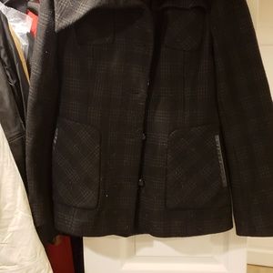 Mackage wool and leather coat, beautiful condition